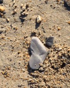 I found a heart in the sand!